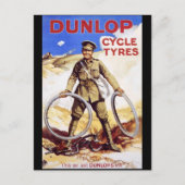 Dunlop Cycle Reifen Postkarte (Vorderseite)