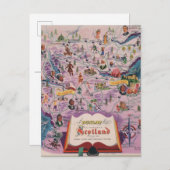 Dunlop Karte von Central Scotland (Vorne/Hinten)