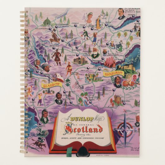 Dunlop Karte von Central Scotland Planer (Vorderseite)