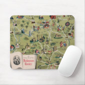 Dunlop Map of Shakespeare Country, England Mousepad (Mit Mouse)