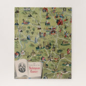 Dunlop Map of Shakespeare Country, England Puzzle (Vertikal)