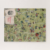 Dunlop Map of Shakespeare Country, England Puzzle (Horizontal)