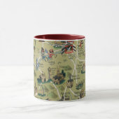Dunlop Map of Shakespeare Country, England Tasse (Zentrum)