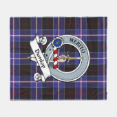 Dunlop Modern Clan Abzeichen Tartan Kariert Fleecedecke (Vorderseite (Horizontal))