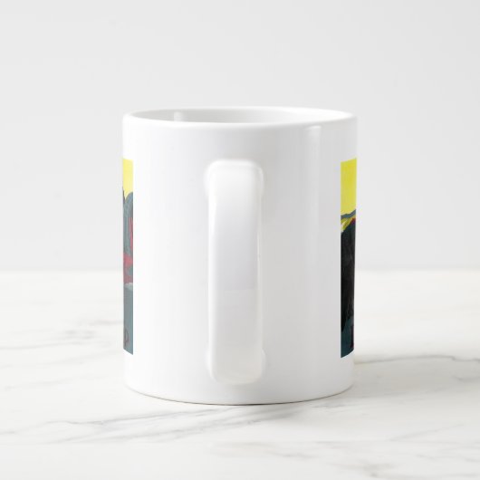 Dunlop Vintag PosterEurope Jumbo-Tasse (Rückseite)