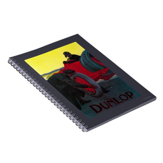 Dunlop Vintag PosterEurope Notizblock (Rechte Seite)