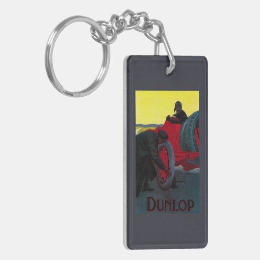 Dunlop Vintages PosterEurope Schlüsselanhänger (Vorderseite links)