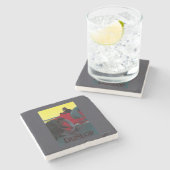 Dunlop Vintages PosterEurope Steinuntersetzer (Seitenansicht)