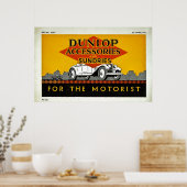 Dunlop Zubehör und Sonnen für den Motorist Poster (Küche)