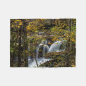 Dunloup Creek Falls | West Virginia Fleecedecke (Vorderseite (Horizontal))