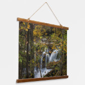 Dunloup Creek Falls | West Virginia Wandteppich Mit Holzrahmen (Gewinkelt)