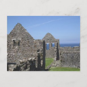 Dunluce Castle in der Nähe von Bushmills und Portr Postkarte