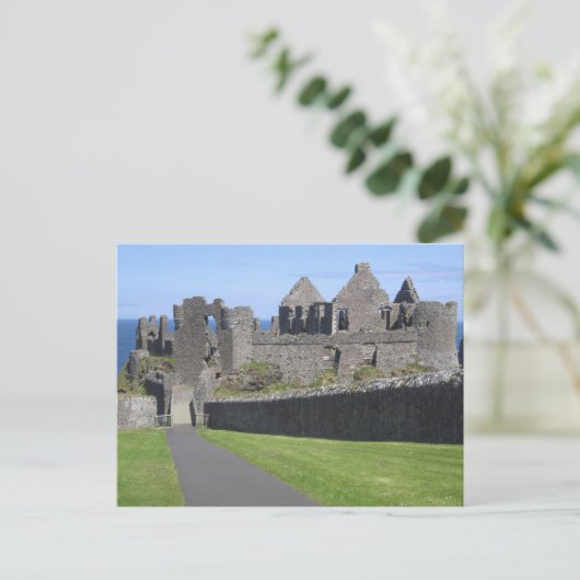 Dunluce Castle nahe Bushmills und Portrush, 2 Postkarte (Stehend Vorderseite)