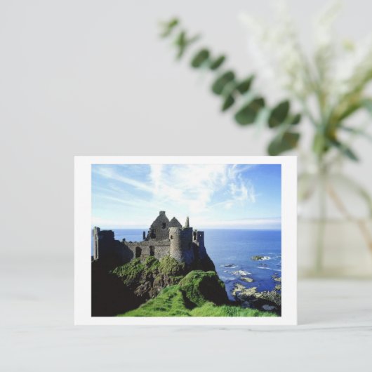 Dunluce Castle Postkarte (Stehend Vorderseite)