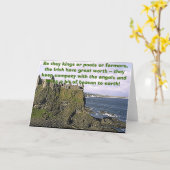 Dunluce, Sei es Könige, Dichter oder Bauern, die.. Karte (Gelbe Blume)