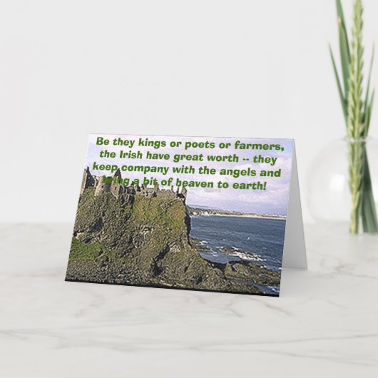 Dunluce, Sei es Könige, Dichter oder Bauern, die.. Karte (Vorderseite)