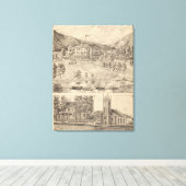 Dunmore House in Salisbury Leinwanddruck (Insitu (Holzboden))