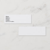 Dünn, 7.6cm x 2.5cm, mini visitenkarte (Vorne/Hinten)