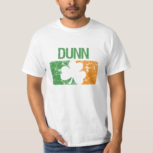 Dunn Familienname-Klee T-Shirt (Vorderseite)