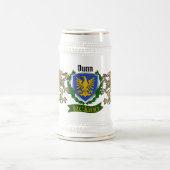 Dunn/O'Dunn Irish Shield Personalisiert Beer Stein Bierglas (Mittel)