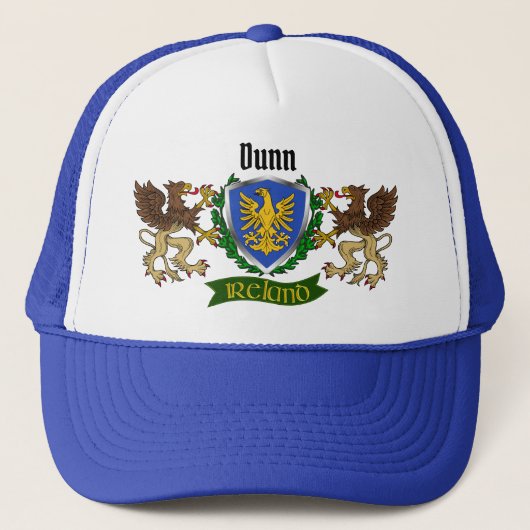 Dunn/O'Dunn Irish Shield Personalisiert Truckerkappe (Vorderseite)
