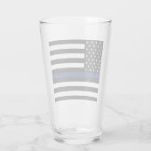 Dünnblaue Linie Glas (Rückseite)