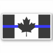 Dünnblaue Linie - Kanada-Version Aufkleber (Vorderseite)