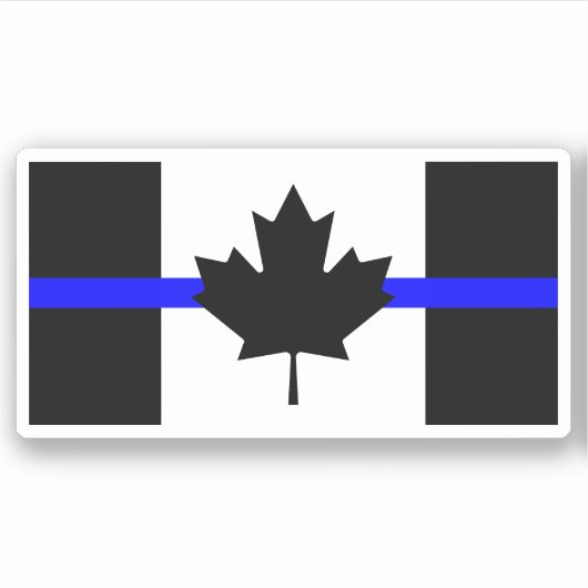 Dünnblaue Linie - Kanada-Version Aufkleber (Vorderseite)