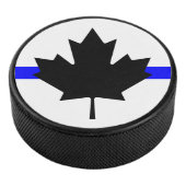 Dünnblaue Linie - Kanada-Version Eishockey Puck (3/4)