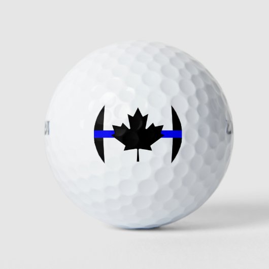 Dünnblaue Linie - Kanada-Version Golfball (Vorderseite)