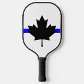 Dünnblaue Linie - Kanada-Version Pickleball Schläger (Vorderseite)