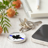 Dünnblaue Linie - Kanada-Version Schlüsselanhänger (Seite)