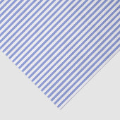 Dünnblaue und weiße Streifen - Gewebepapier Seidenpapier (Ausschnitt)