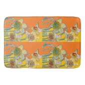 Dünndarm-Blume Badematte (Vorderseite)