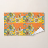 Dünndarm-Blume Badhandtuch Set (Handtuch)