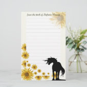 Dünndarmböden mit Linien (daisy) Briefpapier (Stehend Vorderseite)