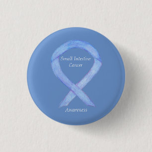 Dünndarmkrebs-Bewusstseins-Schleifen-Anstecknadel Button