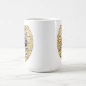 Dünne blaue Linie - 25 Jahre Polizeipolizei Abzeic Kaffeetasse (Mittel)