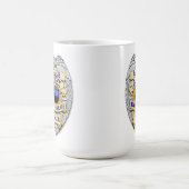 Dünne blaue Linie - 5 Jahre Polizeipolizei Abzeich Kaffeetasse (Mittel)