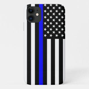 Dünne Blaue Linie American Flag Dekoration iPhone 11 Hülle