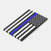 Dünne blaue Linie, amerikanisches Flag Grafische D Post-it Klebezettel (angewinkelt)