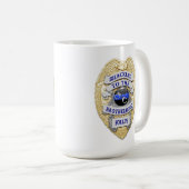 Dünne blaue Linie - Bis zum Abzeichen der Brudersc Kaffeetasse (VorderseiteRechts)