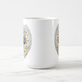 Dünne blaue Linie - Bis zum Abzeichen der Brudersc Kaffeetasse (Mittel)