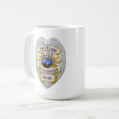 Dünne blaue Linie - Bis zum Abzeichen der Brudersc Kaffeetasse (Vorderseite Links)