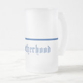 Dünne blaue Linie-Bruderschaft-Mattierte Tasse (VorderseiteRechts)