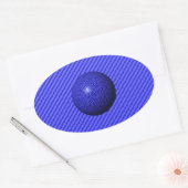 Dünne blaue Linie Eins-a-Kind Ovaler Aufkleber (Umschlag)