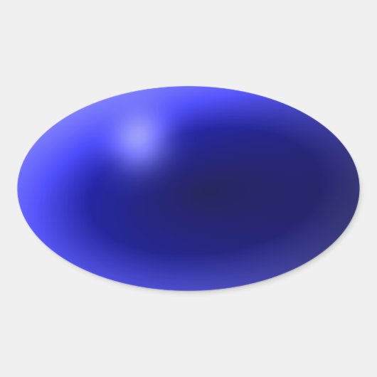 Dünne blaue Linie Eins-a-Kind Ovaler Aufkleber (Vorderseite)