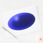 Dünne blaue Linie Eins-a-Kind Ovaler Aufkleber (Umschlag)