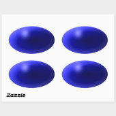 Dünne blaue Linie Eins-a-Kind Ovaler Aufkleber (Blatt)