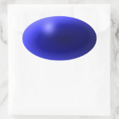 Dünne blaue Linie Eins-a-Kind Ovaler Aufkleber (Tasche)